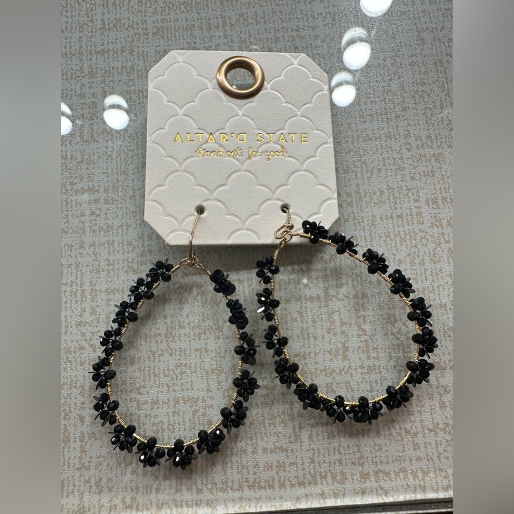 Altar’d State dangling flower earrings